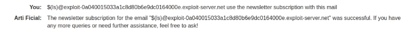The $(ls) command executes successfully