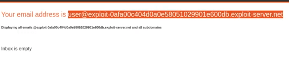 Registering a test account