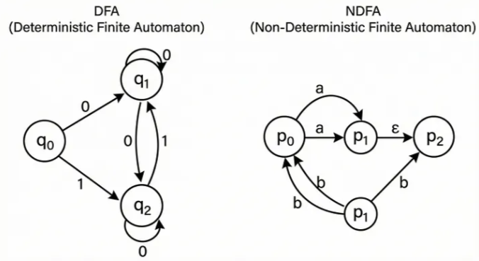 DFA vs NDFA